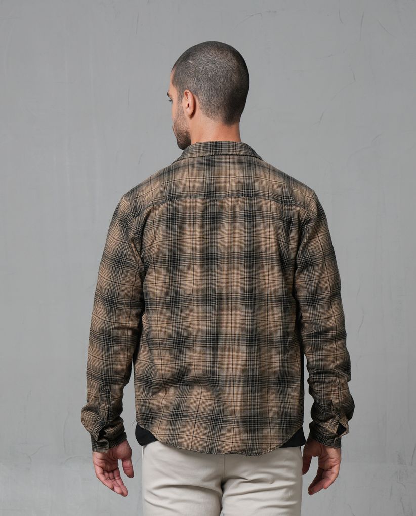 Camisa tipo leñadora en algodón 100% para hombre