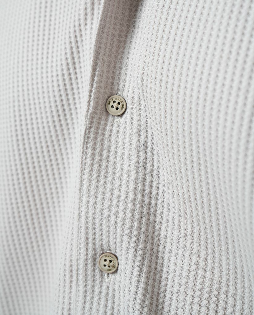 Camisa Resort de tela con textura para hombre