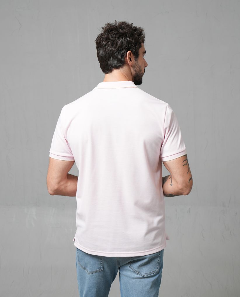 Polo manga corta con puma estampado para hombre