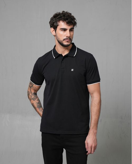 Polo en tejido piqué para hombre